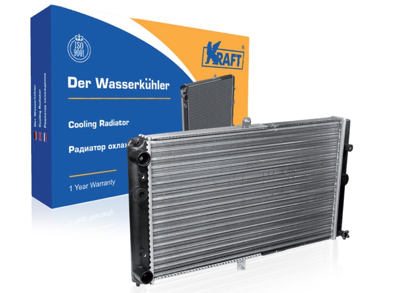 Радиатор охлаждения ВАЗ 2110-12 алюминий Kraft KT 104003 от магазина А-маркет