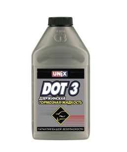 Жидкость тормозная UNIX Dot-3 910 г 4600183 от магазина А-маркет
