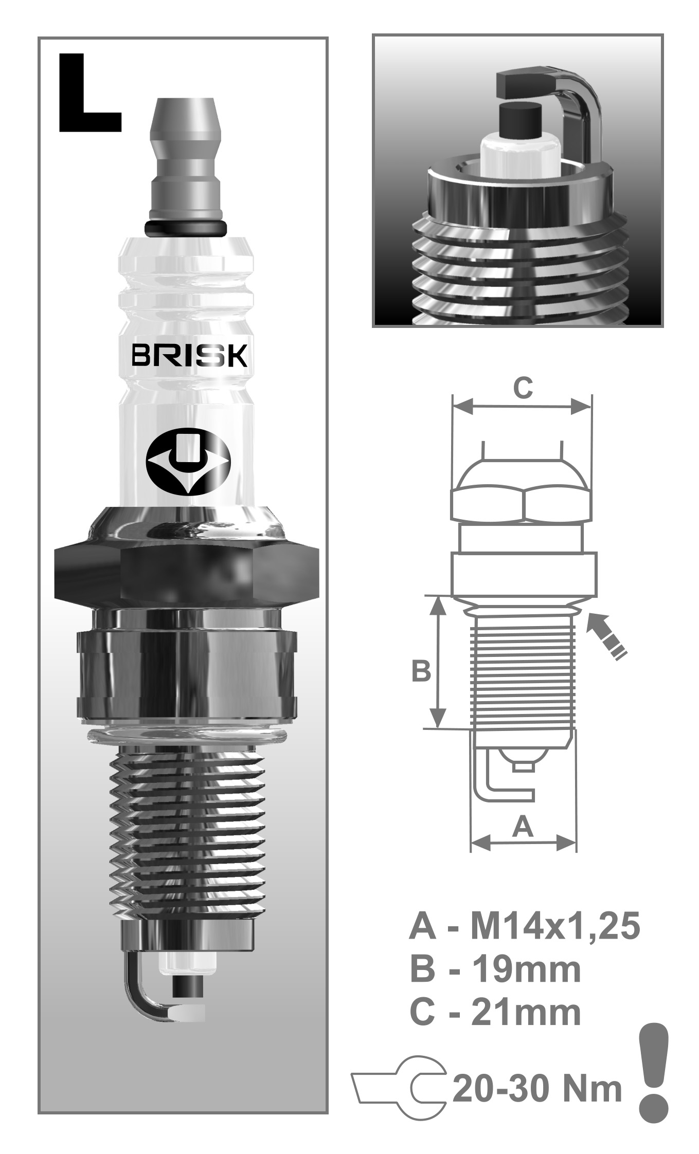 Свечи зажигания BRISK Super Forte LOR15YC-1 (4 шт.) 2110 8-клап. инжектор Чехия от магазина А-маркет