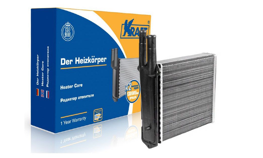 Радиатор отопителя ВАЗ 2111 алюминий 03- Kraft от магазина А-маркет