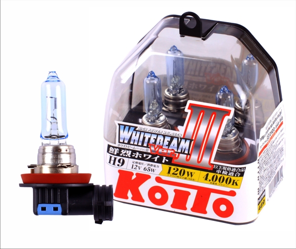 Лампа галогенная H9 12В 65Вт KOITO Whitebeam (4000K) галогенная 2 шт. бокс P0759W от магазина А-маркет