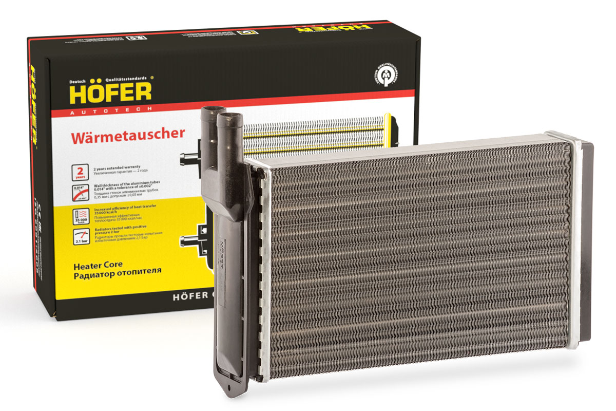 Радиатор отопителя ВАЗ 2108 алюминий Hofer HF730222 от магазина А-маркет