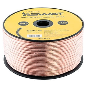 Акустический кабель Swat SCW-16 (2х1.50,100m) от магазина А-маркет