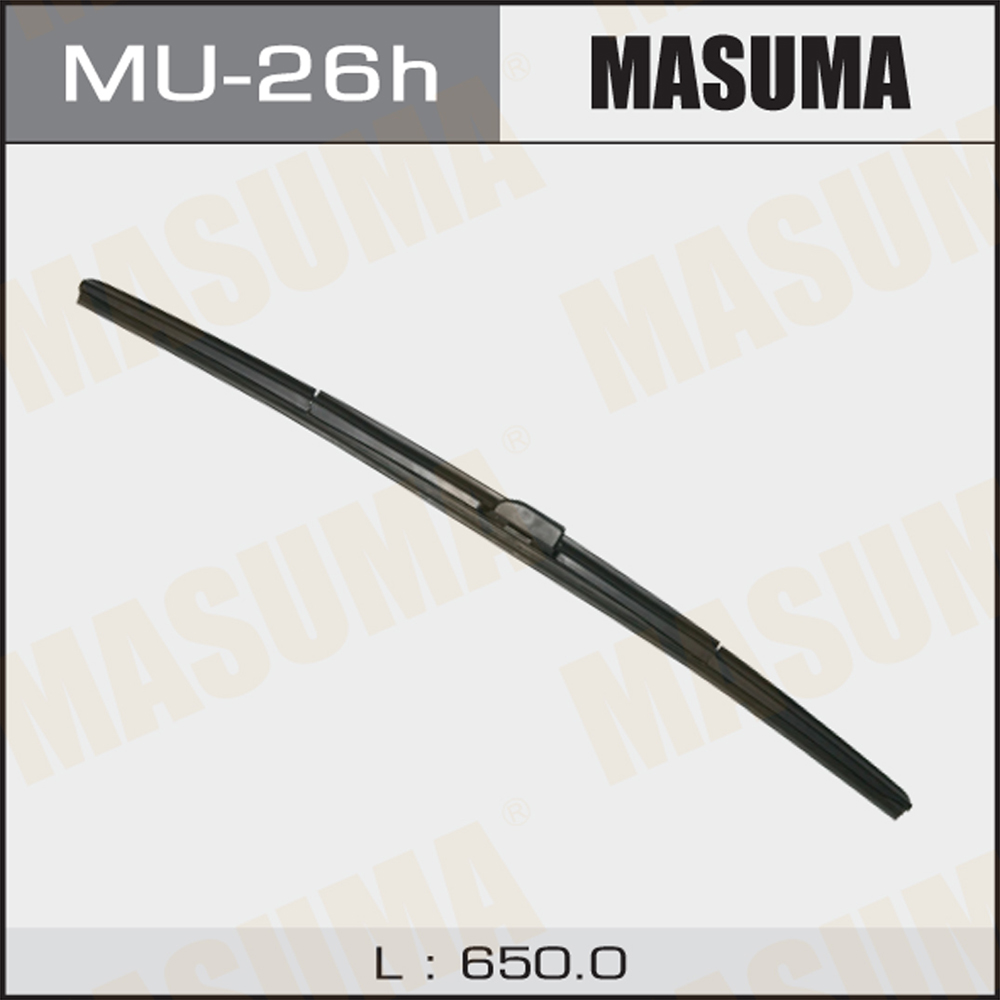 Щетка стеклоочистителя гибридная MASUMA 650мм; 26'' крюк боковое MU-26h от магазина А-маркет
