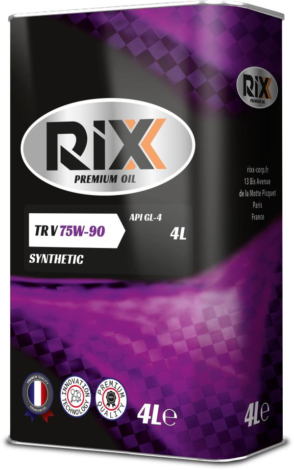 Трансмиссионное масло RIXX 75W-90 GL-4 4л синтетическое RX0002TRX от магазина А-маркет
