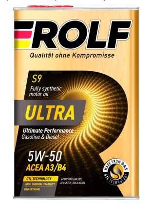 Масло Rolf Ultra 5/50 SN/CF ACEA A3/B4 синтетическое (металл)   1 л от магазина А-маркет