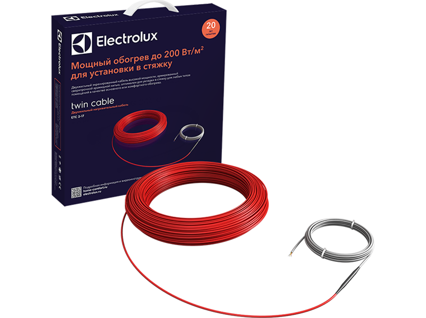 Комплект теплого пола (кабель) Electrolux ETC 2-17-2000 от магазина А-маркет