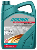 Моторное масло ADDINOL ECO Light 5W-40 A3/B4 SL/CF 4л синтетическое от магазина А-маркет