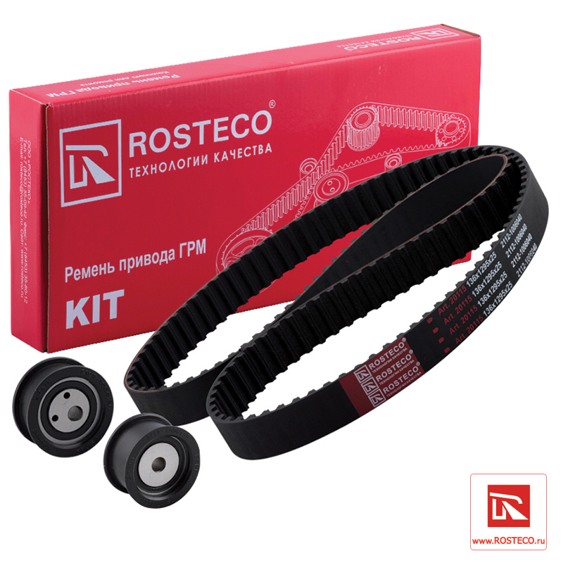 Комплект ВАЗ 2112 ремень ГРМ 136 ролики Rosteco от магазина А-маркет