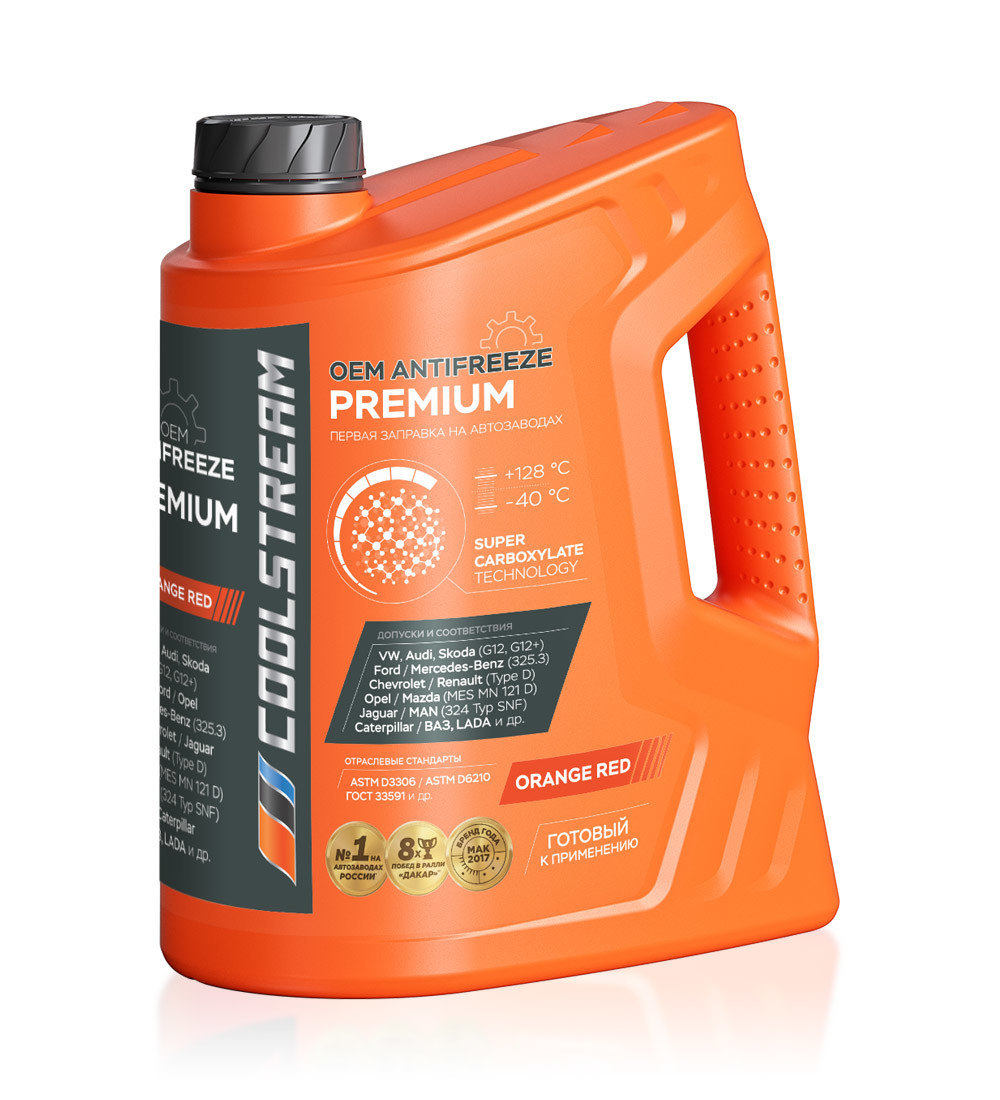 Антифриз CoolStream Premium G12 G12+ -40 оранжевый 5кг CS-010102 от магазина А-маркет