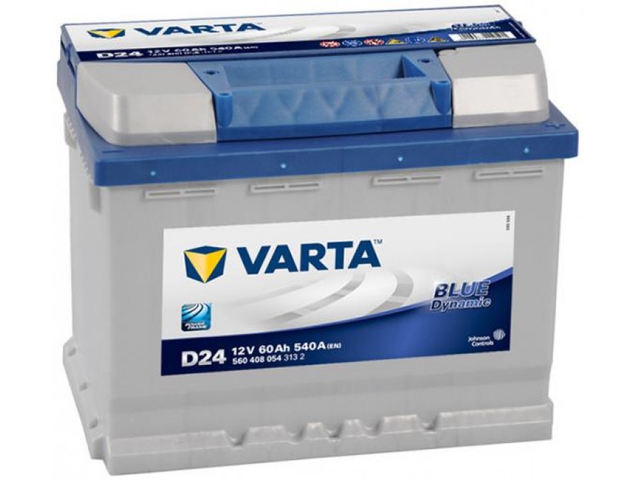 Аккумулятор VARTA BLUE DYNAMIC D24 обратная пол. 60 А/ч ток 540A ЕВРО 242х175х175 560408054 от магазина А-маркет