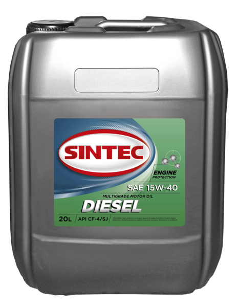 Моторное масло Sintec 15w-40 Diesel API CF-4/SJ 20л 122421 от магазина А-маркет
