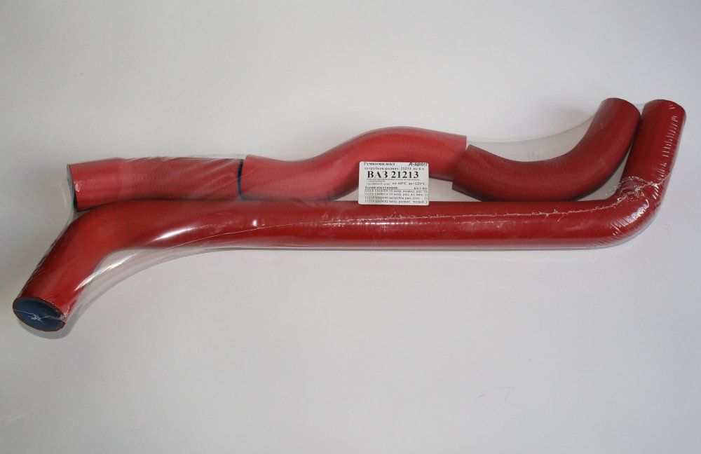 Патрубки радиатора ВАЗ 21213 армированный каучук красные Балаково РК8421213УASPORT от магазина А-маркет