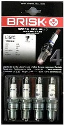 Свечи зажигания BRISK Super L15YC, ВАЗ 2101-09, медный электрод, 4 шт, Чехия от магазина А-маркет