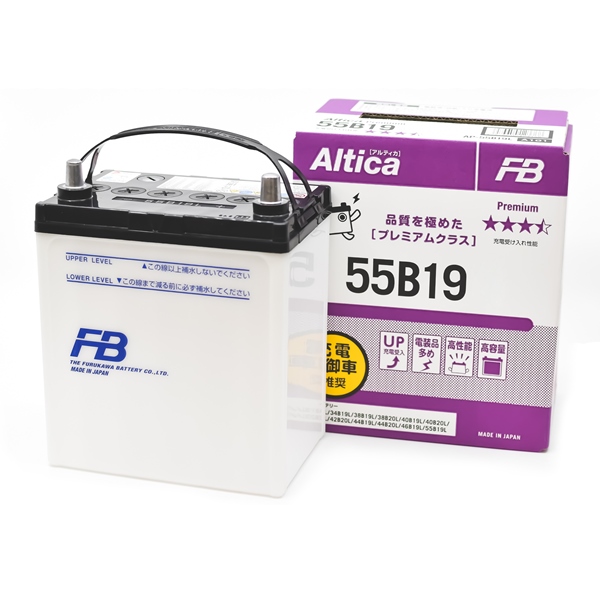 Аккумулятор FURUKAWA FB Altica PREMIUM прямая полярность 50 А/ч ток 450 А 185 x 125 x 227 55B19R от магазина А-маркет