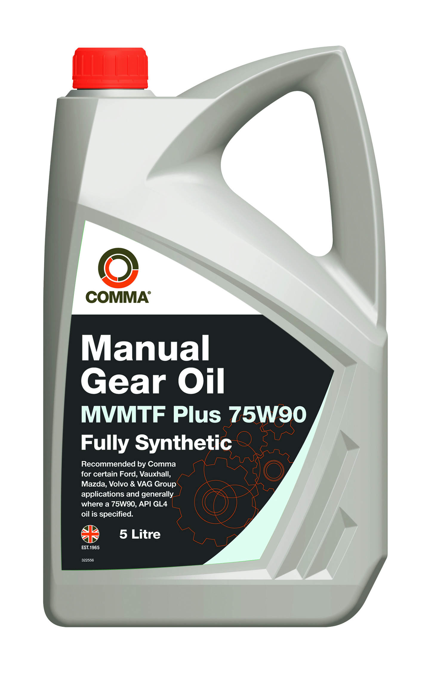 Трансмиссионное масло COMMA 75W-80 MANUAL GEAR OIL MVMTF Plus GL4 5л синтетическое от магазина А-маркет