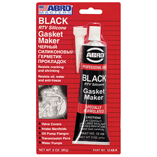 Герметик силиконовый Abro Masters, черный, 85 г, 12AB-CH от магазина А-маркет