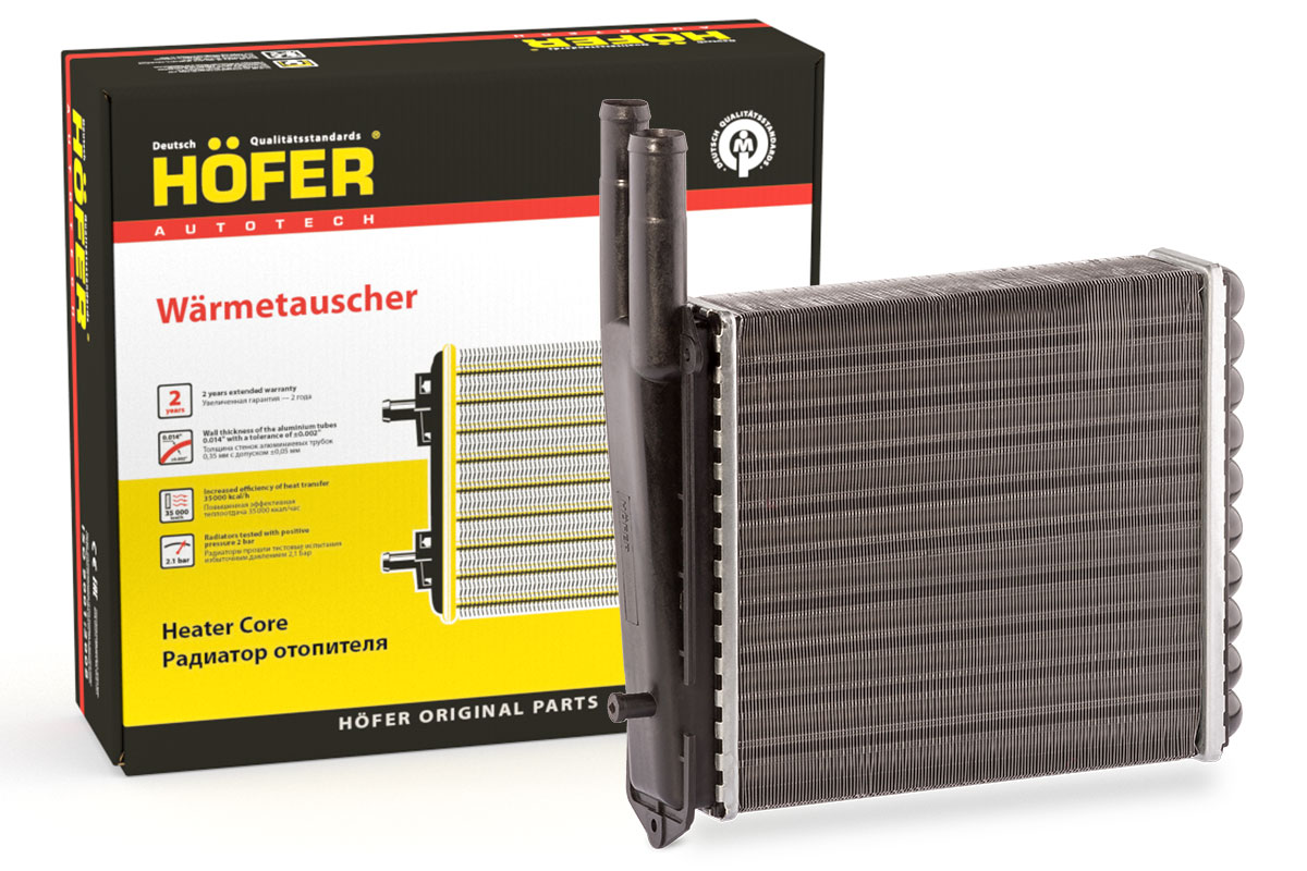 Радиатор отопителя ВАЗ 2111 алюминий 03- Hofer HF730225 от магазина А-маркет