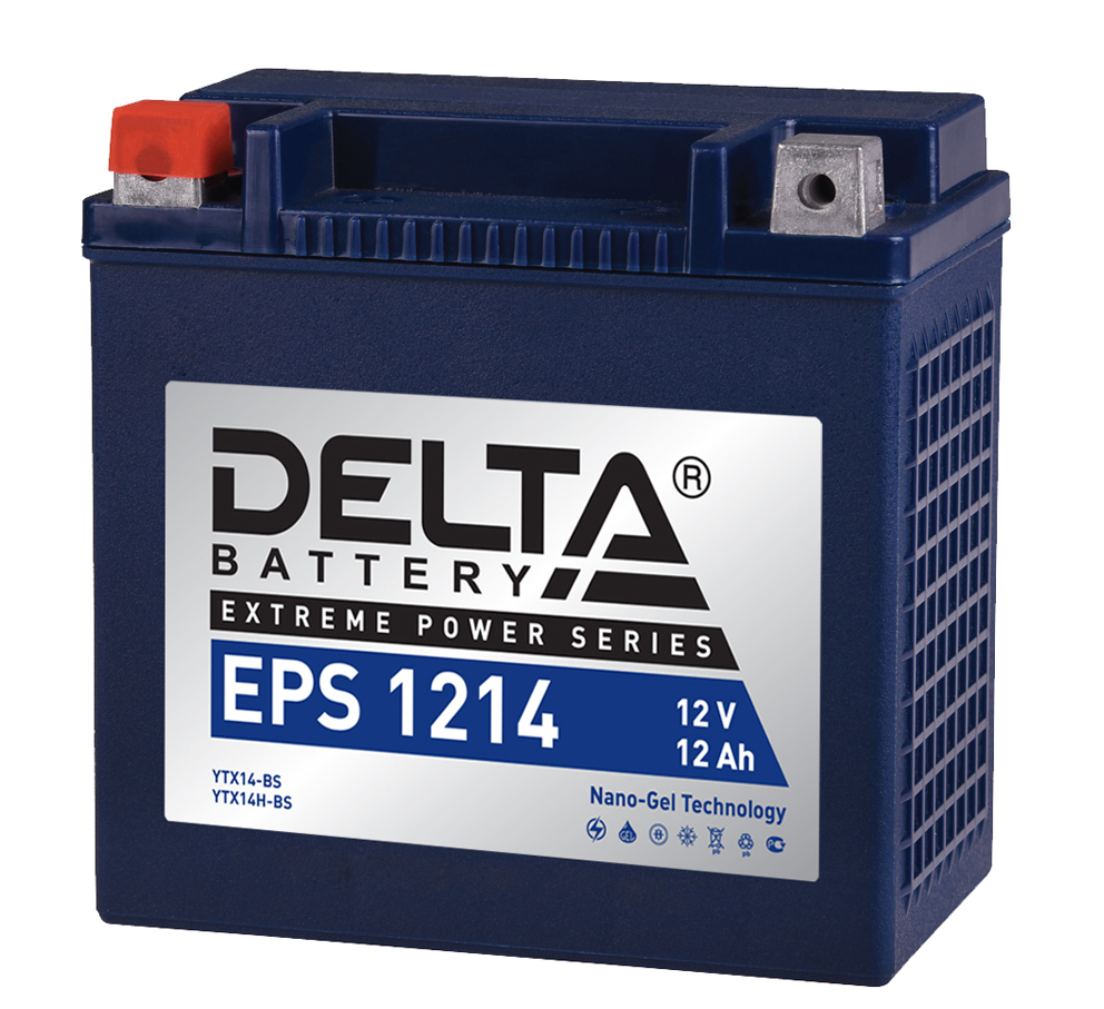 Аккумулятор Мото 12 В 12 А/ч прямая полярность Delta EPS ток 180 149 х 87 х 144 от магазина А-маркет