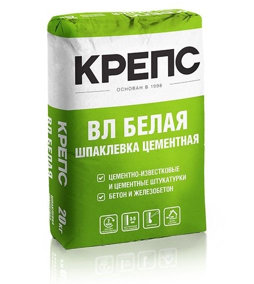 Шпатлевка КРЕПС ВЛ белая (20 кг) /56 от магазина А-маркет