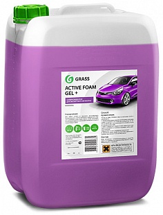 Автошампунь для б/мойки Grass Active Foam Gel + активная пена 24 кг от магазина А-маркет