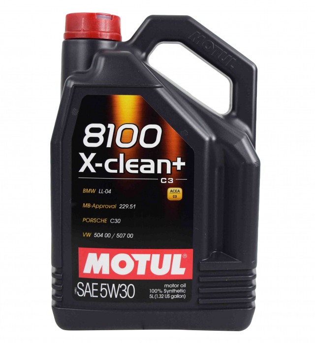 Моторное масло Motul 8100 X-clean+ C3 5W-30 5л (4+1) синтетическое 109535 от магазина А-маркет