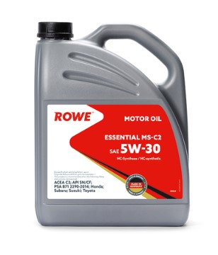 Масло моторное ROWE 5W-30 Essential MS-C2, API SN/CF, PSA B71 2290-2014 синтетическое 5 л от магазина А-маркет